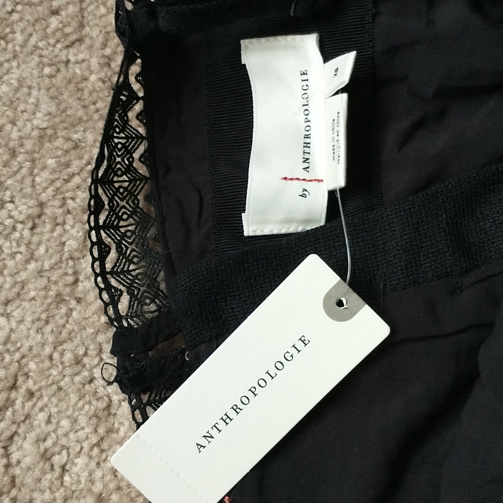 Anthropologie embroidered black motif dress - Picture 7 of 17